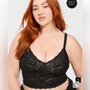Torrid size 6 black bralette